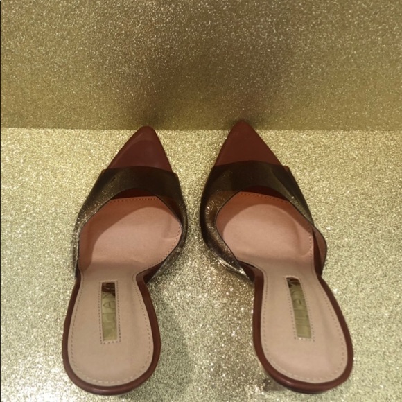 NWB Brown Transparent Heels - Picture 5 of 7